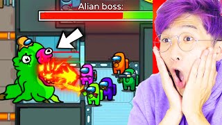 LANKYBOX Reacts To AMONG US ALIEN BOSS IMPOSTOR! (NEW AMONG US ANIMATIONS! *NEW GAME MODE*?!)
