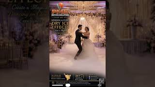 Create Magical Wedding Moments with Dry Ice Fog Effects! ✨💍 +966 59 282 4114