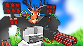 Unlocking the SECRET MECH SUIT And DESTROYING The World In DEEEER Simulator (Deer Sim) screenshot 5