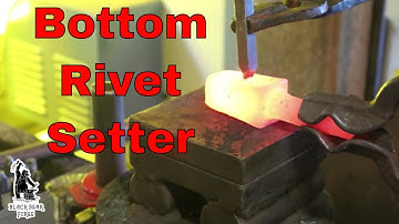 Bottom rivet setting tool