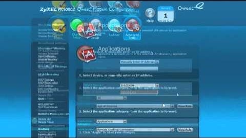 How to do Application Forwarding on your Qwest PK5000Z Wireless Router