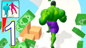 Muscle Rush - Smash Running - Gameplay Walkthrough Part 1 (iOS, Android)