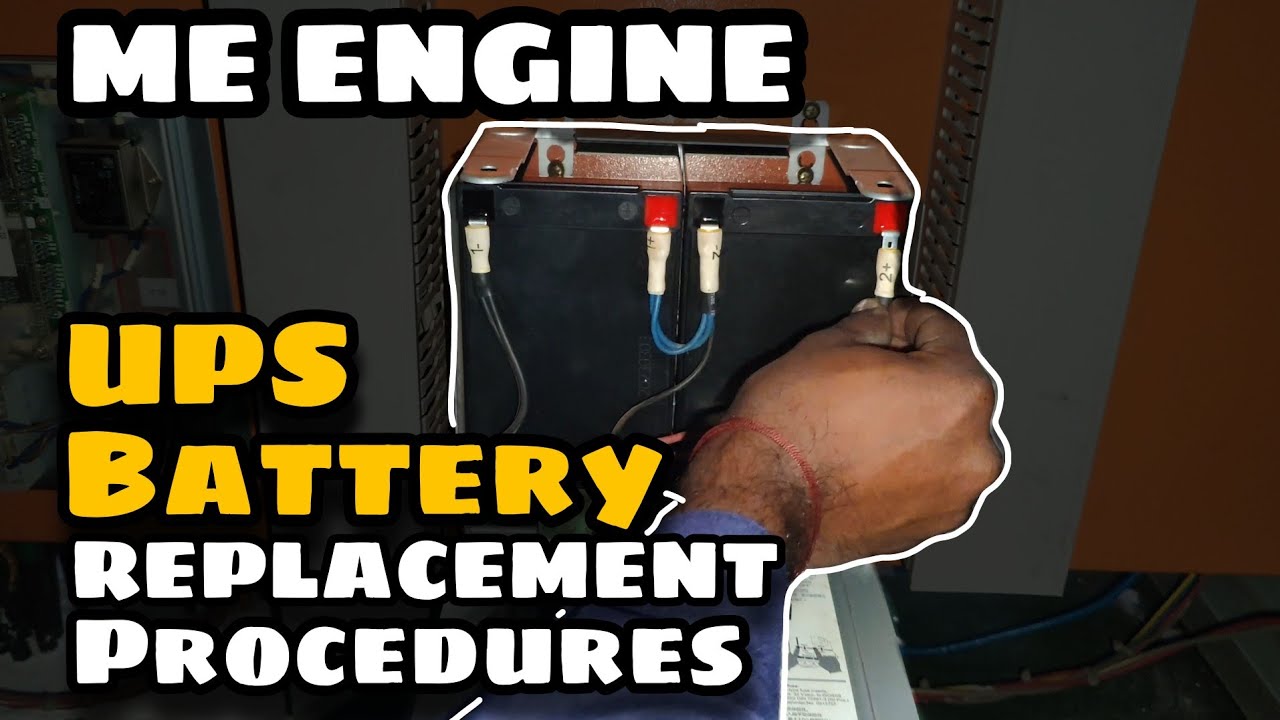 Ups Engine Rnp ME ENGINE R/C UPS BATTERY REPLACEMENT PROCEDURES | SEA LEGEND| - YouTube