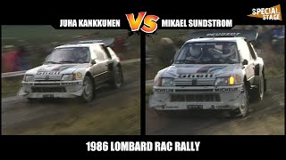 Juha Kankkunen Mikael Sundstrom Head To Head Peugeot 205 T16 Group B