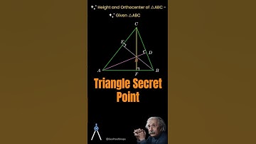 Heights & Orthocenter of a Triangle 🔺 #geometry #triangle #math