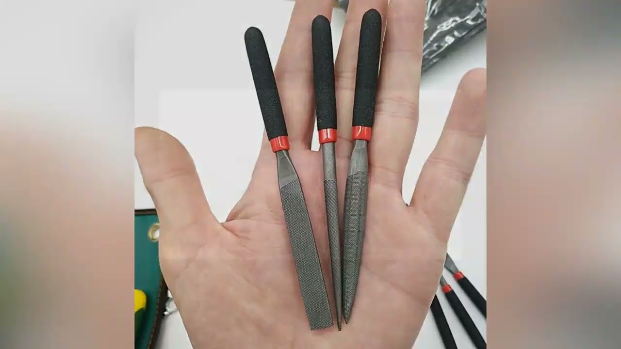 Small Steel Files Needle Flat File for Stone Glass Metal Carving Craft Needle Filing Woodworking Han