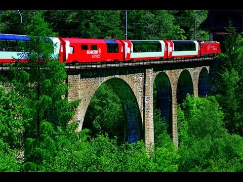 Video: Priveliște Din Glacier Express: Cel Mai Luxos Tren Din Elveția