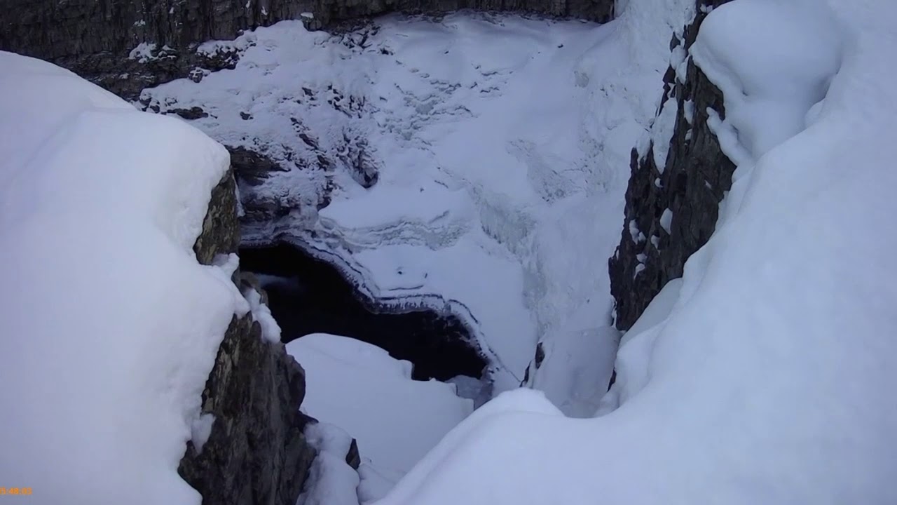 Frozen Crescent Falls, Nordegg, Ab.