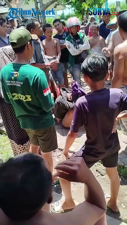 VIRAL Pencuri Motor di Jember Babak Belur Dihajar Warga