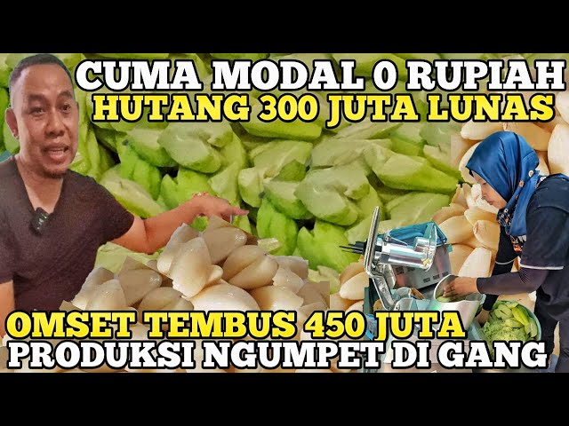 CUMA MODAL 0 RUPIAH HUTANG 300 JUTA LUNAS PRODUKSI USAHA DI GANG OMSET 450 JUTA ! IDE BISNIS RUMAHAN class=