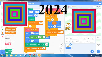 💓💓 Lập Trình Scratch TIỂU HỌC CÁCH TÔ MÀU CÁC HÌNH VUÔNG LỒNG NHAU | VDD SHOA