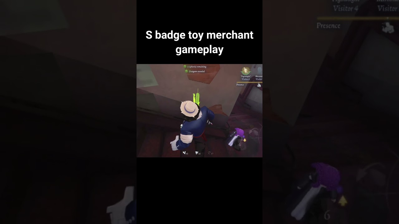 S badge Toy Merchant gameplay - Identity v 