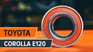 Come sostituire Cuscinetti ruota Toyota Corolla e12 - tutorial