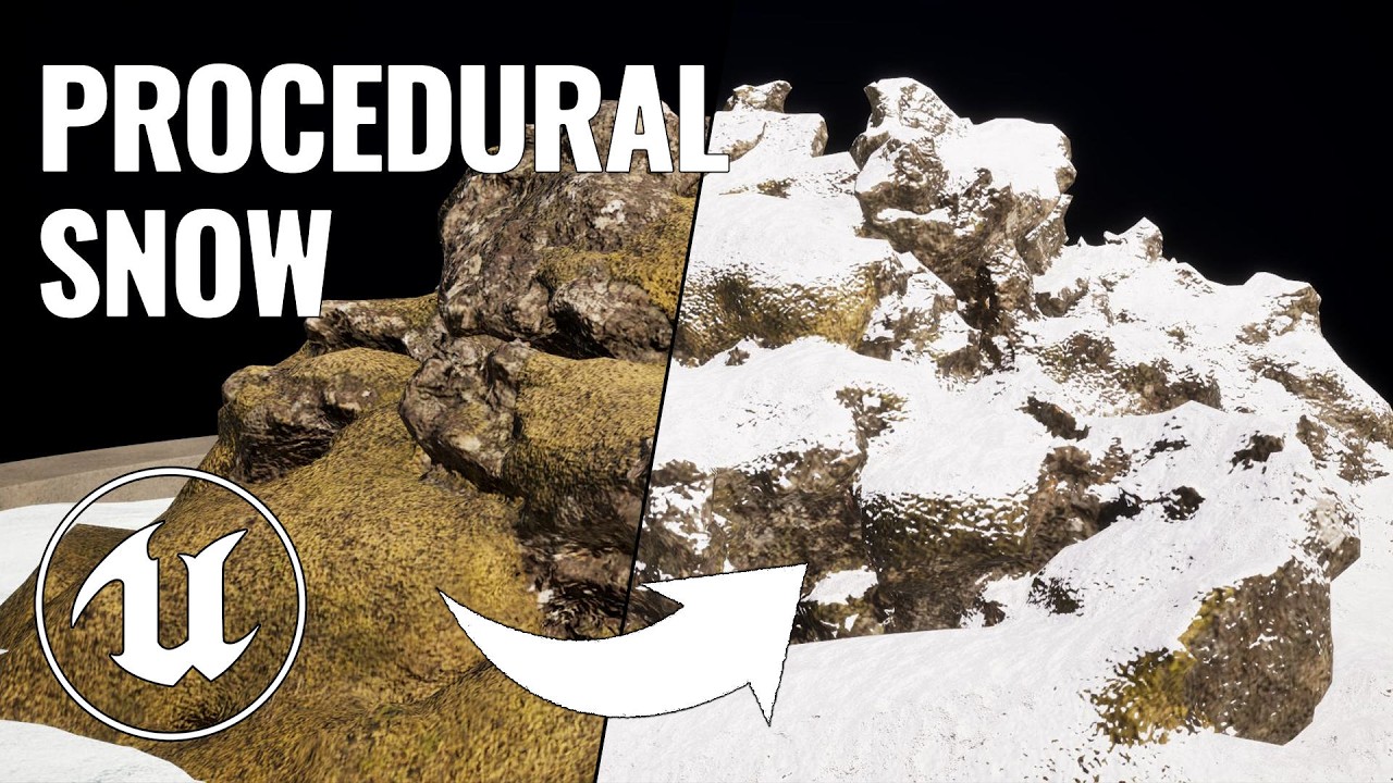 Procedural Snow Tool For Unreal Engine 5 (the Material Function) - YouTube