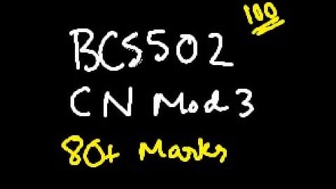 CN MODULE 3 BCS502 Computer Networks | 22 Scheme VTU 5th SEM CSE