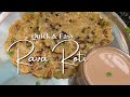 Simple and easy morning breakfast recipe | sooji roti | Rava roti | rava chilla | semolina roti | 