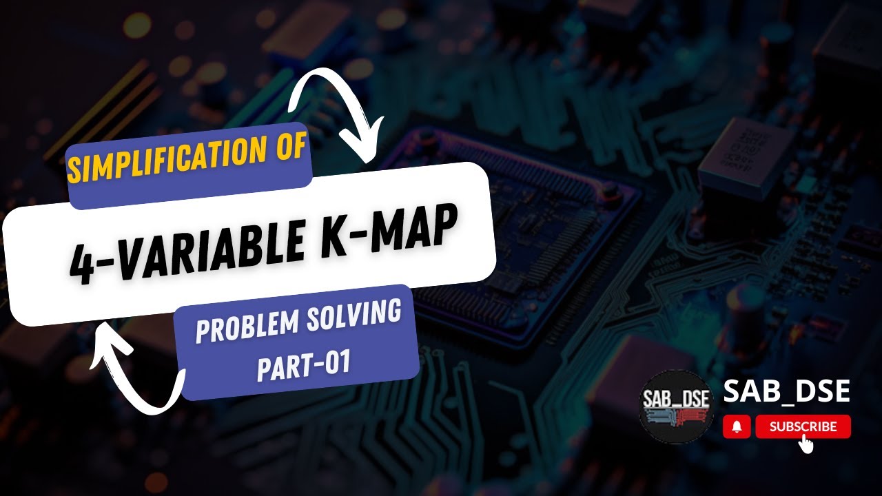 Simplification of 4-variable Boolean expression using K-map