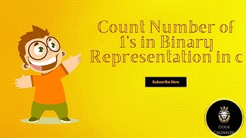 "Count Number of 1’s in Binary Representation in C"