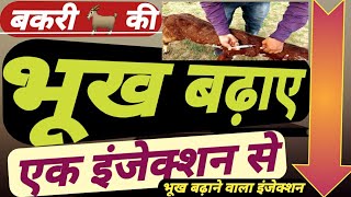 Bakri  Ki Bhukh Badane Vaale Injection|| बकरी की भूख बढ़ाए