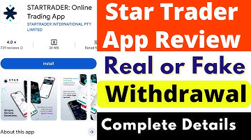 Star Trader App Real or Fake | Star Trader App Review | Star Trader App Withdrawal | Scam or Legit