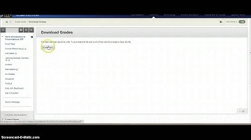 Downloading a Blackboard Grade Center