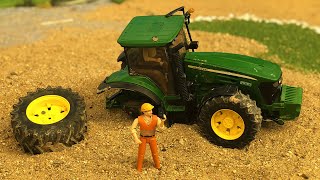 Bruder Toys Top DIY tractors mini making crash! RC Tractor bruder in trouble!