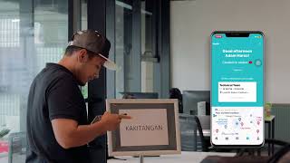 Kakitangan Hadir helps track employee shift screenshot 3