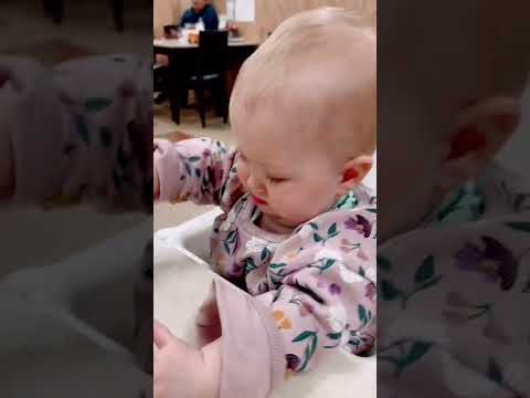 cute baby eats