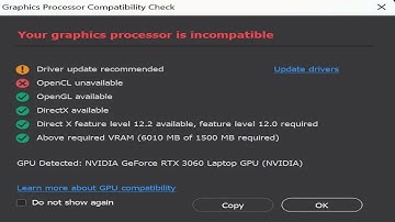 📸 OpenCL unavailable fix