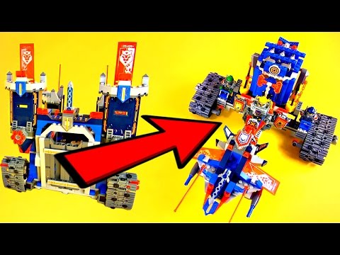 Lego Nexo Knights 70317 The Fortrex paired with Merloks Library 2.0 Speed Build. 