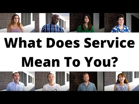 What Does Service Mean To You?
