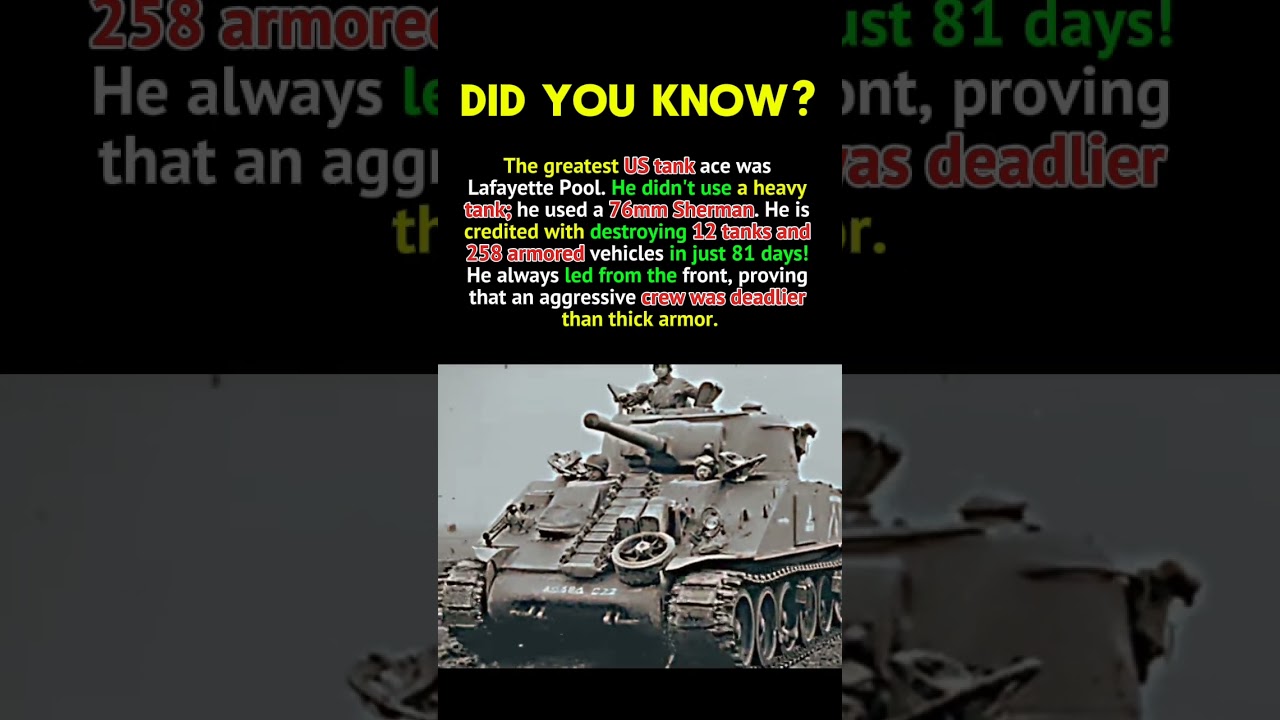 The Greatest American Tank Ace 🇺🇸 