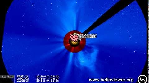 SWAP 174, LASCO C2/C3 (2013-11-16 16:24:59 - 2013-11-18 13:34:59 UTC)
