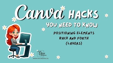 Canva Hacks You Need to Know - Positioning Elements Back and Forth (in layers)
