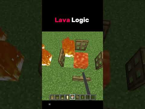 Lava Logic💀#minecraft #shorts #gaming #fyp #funny #minecraftshorts #youtubeshorts #memes #ytshorts