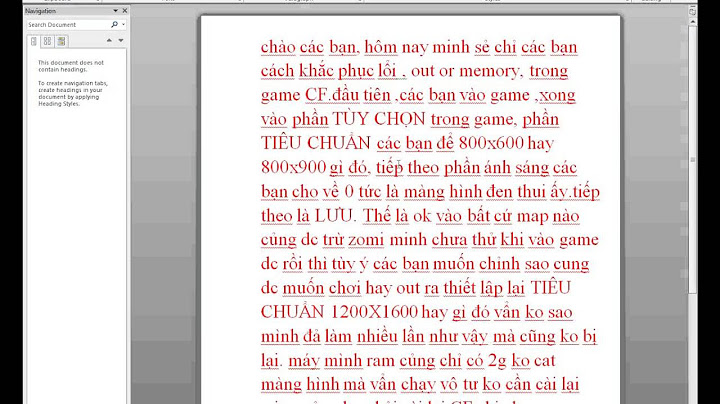 Lỗi out of memory khac phuc bang cmd năm 2024
