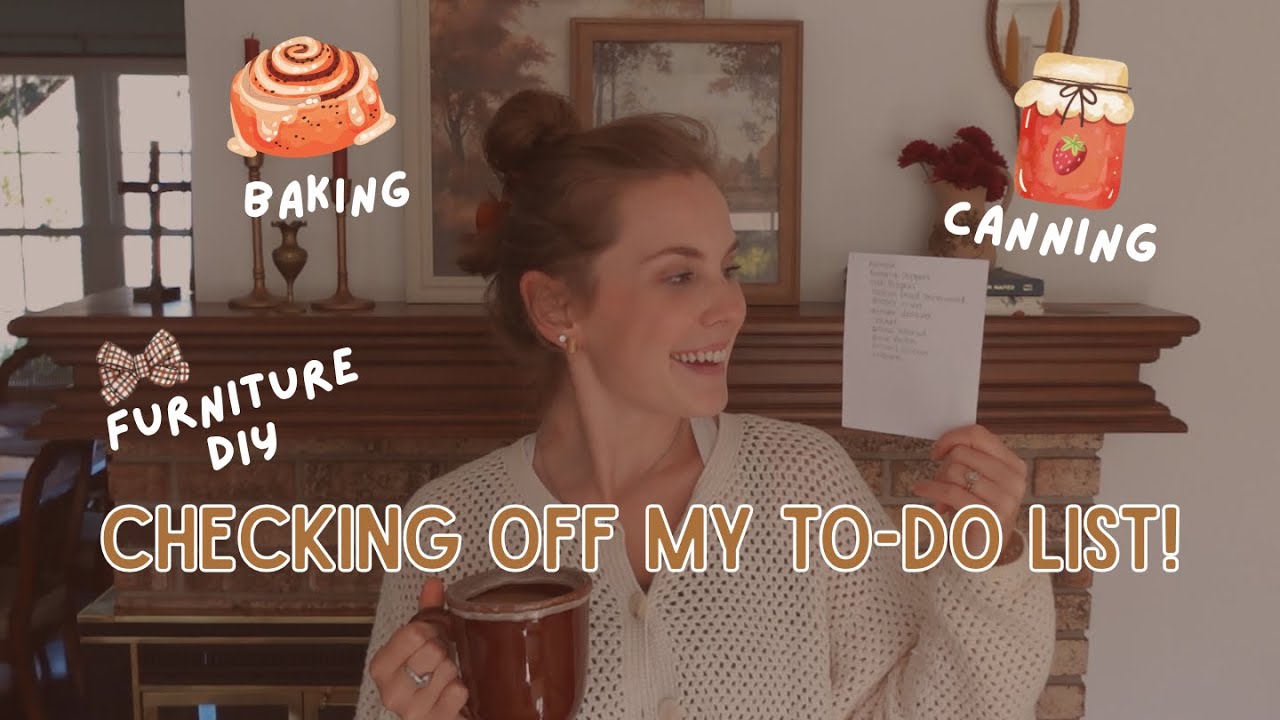 HOMEMAKING VLOG! Checking things off my TO-DO LIST! Preserving my ...