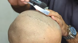 Hard dead skin remove ASMR relexing sound tutorial zaibi barber shop