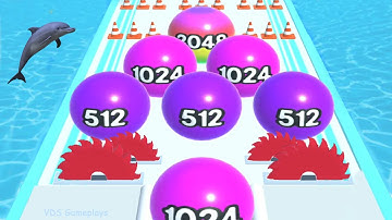 2048 Runner Balls Ball Run Game Levels (11-20) Android iOS Gameplay