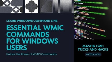 wmic: Command Prompt "Hacks" That Are Actually Built into Windows!