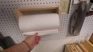 DIY - Paper Towel Dispenser Pegboard Mounted 01 Profile