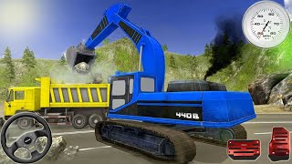 Heavy Excavator Rock Mining Stone Cutter Simulator - Road Construction Game || Best Android Gameplay screenshot 5