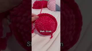 Crocheting a strawberry turtle 🍓🐢 #crochet #amigurumi #crochetlove
