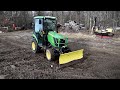 Lot 2291 john deere 2025 r plow tractor  selling at auction 122923