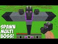 This is a SUPER SECRET WAY TO SPAWN MULTI BOSS in Minecraft ! BIGGEST BOSS !