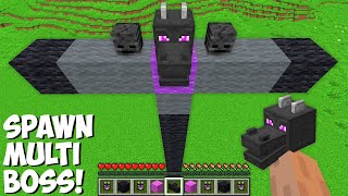 This is a SUPER SECRET WAY TO SPAWN MULTI BOSS in Minecraft ! BIGGEST BOSS !