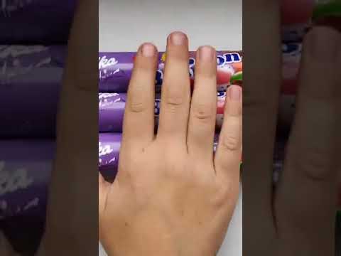 CANDY'S BONIBON MILKA #bonibon #milka #candy #chocolate #shorts #asmr #asmreating #asmrunpack