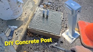 How to Make a Concrete Post for Electrical Pedestal | Parking Lot DIY