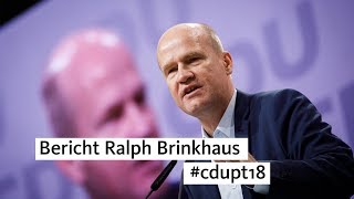 Bericht Ralph Brinkhaus