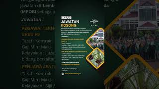 Jawatan Kosong MPOB. Tarikh tutup 31 Disember 2024. Sila layari www.jawatankosong.co